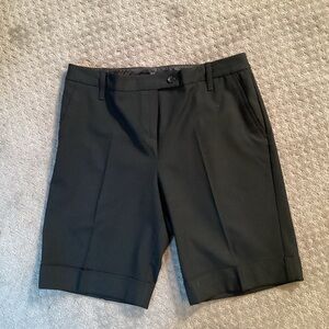 INC Classic Black Women's Walking Shorts, 10”L and  10” inseam. Cuffed leg, sz 8